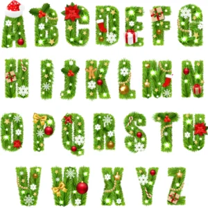 Abecedario Navidad 2-25